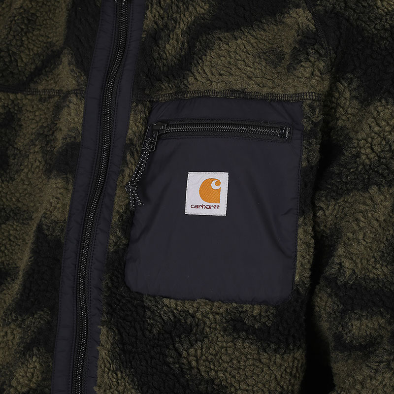 мужская зеленая куртка Carhartt WIP Prentis Liner I025120-camoblur - цена, описание, фото 2